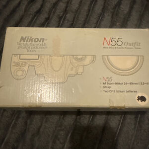 Nikon N55 Film Camera Outfit Silver/Black One Size